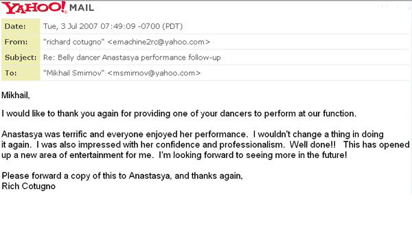 Anastasya's recommendation