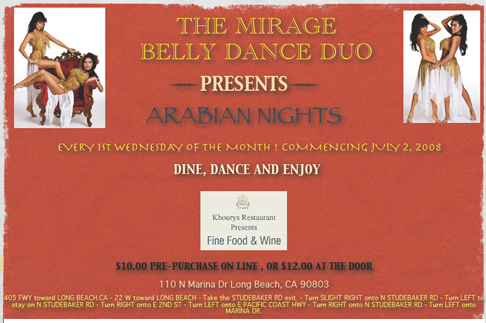 Belly Dancing Duo from Orange County California